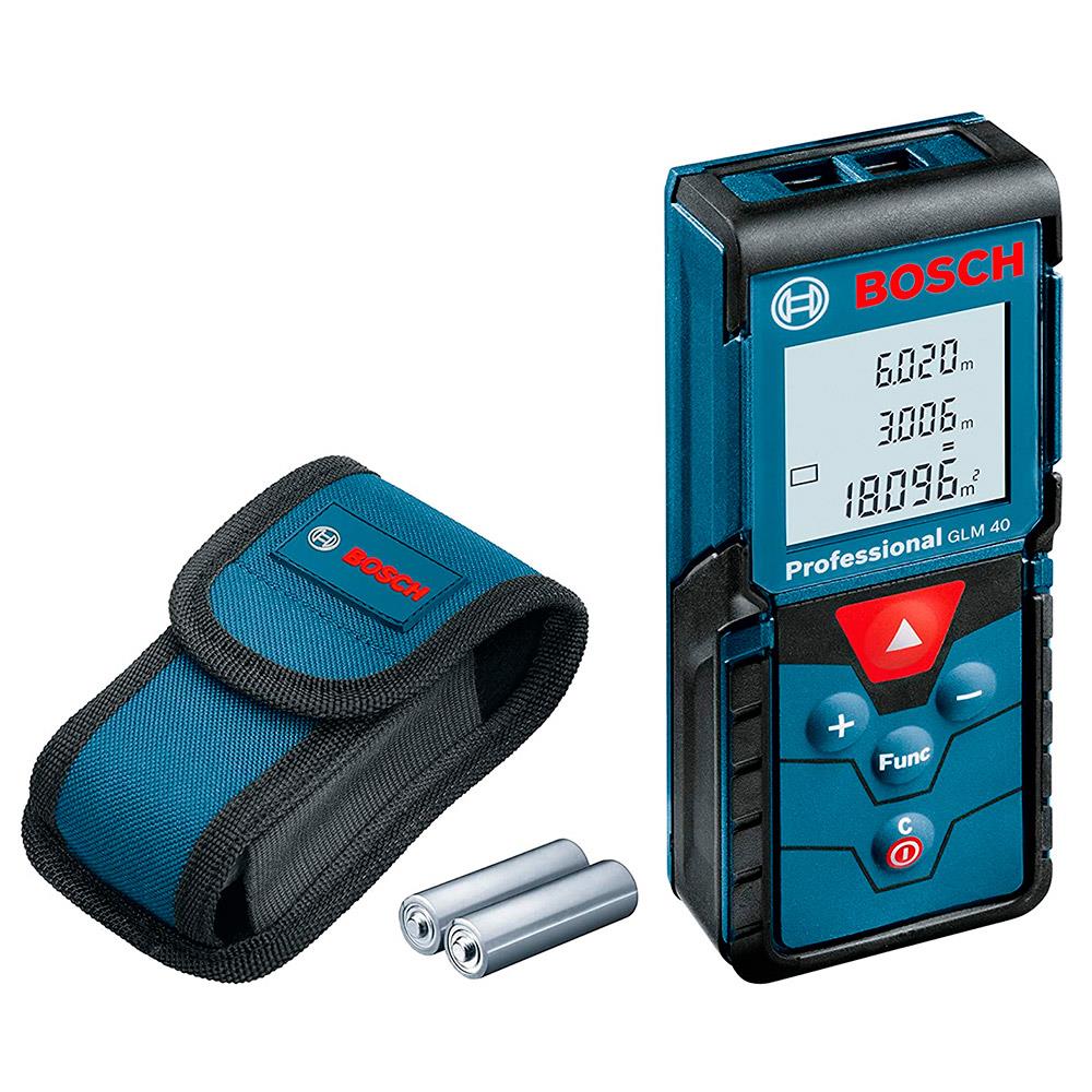 Medidor De Distancia Láser GLM 40 Bosch 40 Metros + Bolsa Protectora