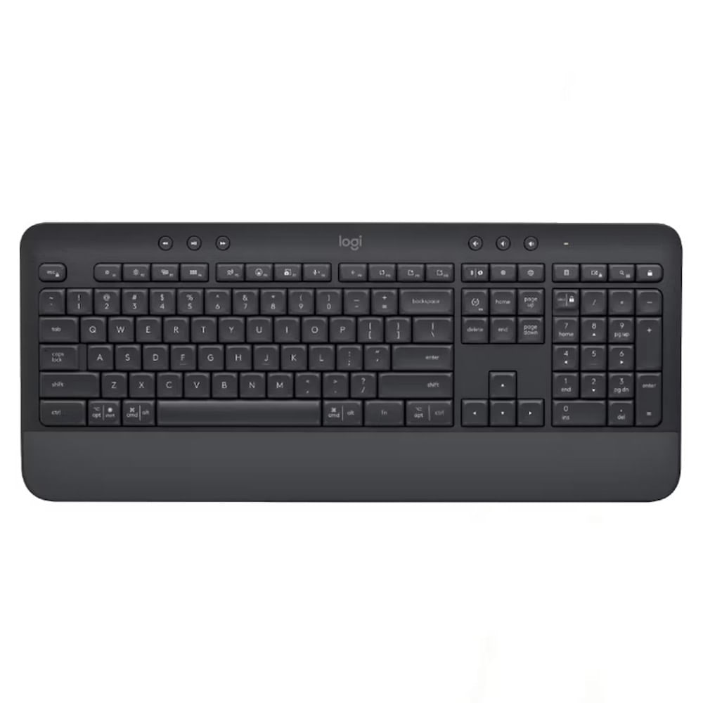 Teclado Logitech K650 Signature Ecofriendly con Reposamanos - Grafito