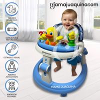 Andador Plegable Bandeja «TutiDuck» Edición de Lujo Azul