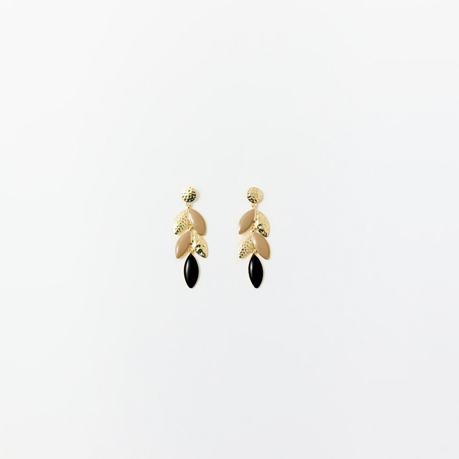 Aretes Mujer Sfera 3 Aros Epoxy Multi Mx Oro