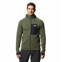 Polar Para Hombre Cierre Completo Polartec® Power Grid™ Verde Mountain Hardwear