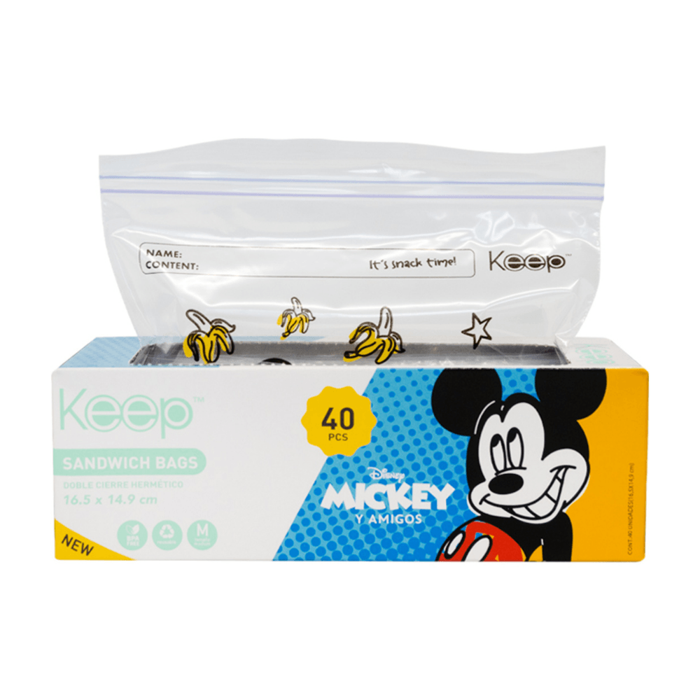 Bolsa Sandwich Mickey 40 unidades Disney