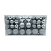 Set de 88 Bolas de Árbol 3/4/6cm Silver Orange