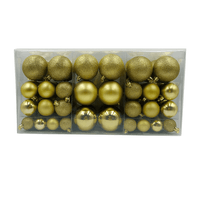 Set de 88 Bolas de Árbol 3/4/6cm Dorado Orange