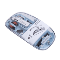 Mouse Inalámbrico Gm22 Celeste Somostel