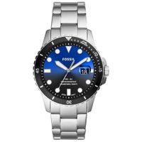 Reloj Fossil FB-01 FS5668 Fecha Acero Inoxidable Plateado Azul Negro