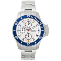 Reloj Nautica Bayside NAPBYS004 Multifuncional Acero Plateado Azul
