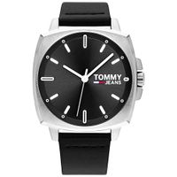 Reloj Tommy Hilfiger Jeans 1791863 Para Hombre Acero Inoxidable Correa de Cuero Negro