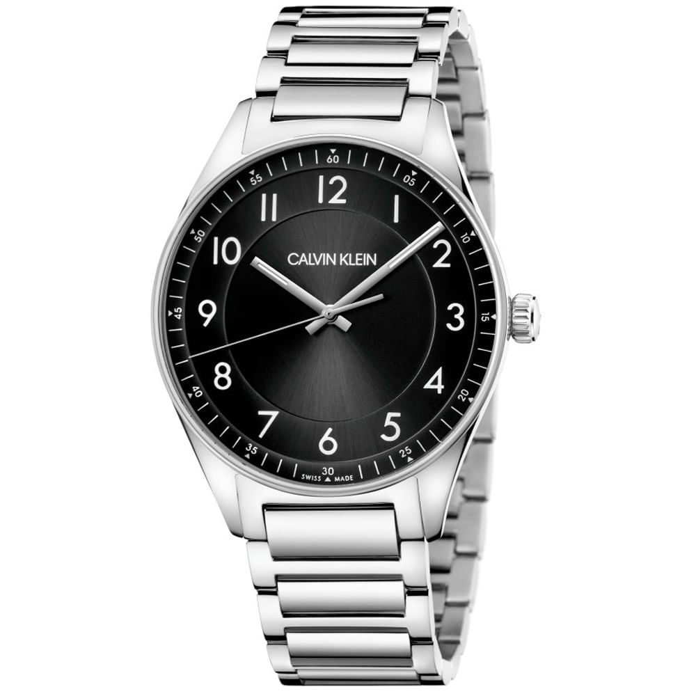 Reloj Calvin Klein Bright KBH21141 Suizo Acero Inoxidable Dial Negro