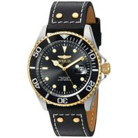 Reloj Invicta Pro Diver 22074 Fecha Correa de Cuero Negro