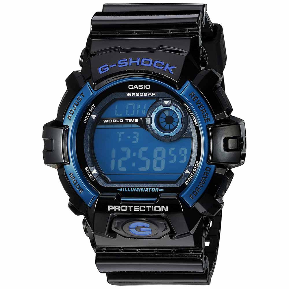 Reloj Casio G-Shock G8900A-1 Digital Luz Led Resina Negro Azul