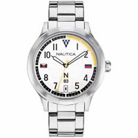 Reloj Nautica N83 Crissy Field NAPCFVC01 Analógico Plateado Blanco