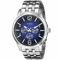 Reloj Guess On Time U0252G2 Multifuncional para Hombre Acero Inoxidable Dial Azul