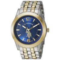 Reloj US Polo Assn Plateado Dorado Dial Azul