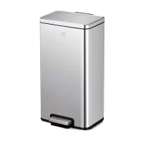Papelera con pedal de Acero Inoxidable 30L (33.3x61.7 cm)