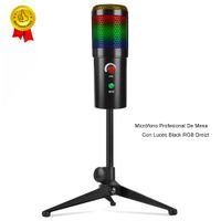 Micrófono Gamer de Escritorio con Luces RGB Calidad de Estudio