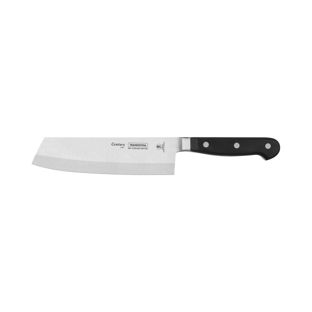 Cuchillo para Rebanar y Picar Tramontina Century con Lámina en Acero Inoxidable y Mango en Policarbonato y Fibra de Vidrio 7""