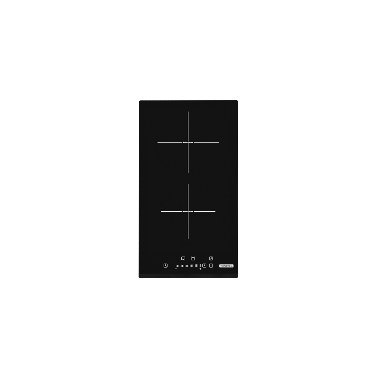 Cooktop por inducción Tramotina Dominó Slider 2EI 30 con 2 áreas de calentamiento y mando Touch