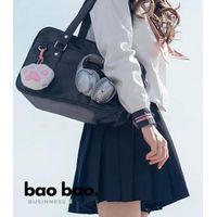 Cartera para Mujer de Cuero PU Moda Coreana Regalo Mujer Bolso Grande - Color Negro