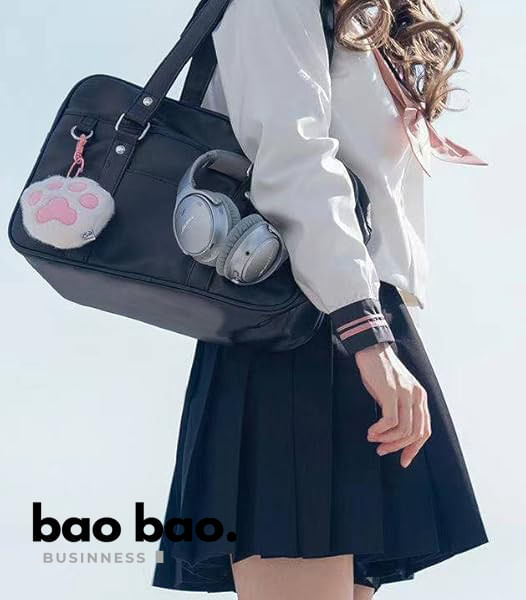Cartera para Mujer de Cuero PU Moda Coreana Regalo Mujer Bolso Grande - Color Negro
