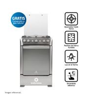 COCINA INDURAMA GRANADA ZAFIRO CROMA 4 QUEMADORES