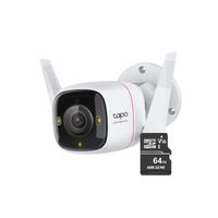 Cámara de seguridad Tapo C325WB 2K QHD + Micro SD 64GB para exteriores - Blanco