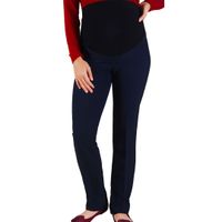 PANTALÓN DE EMBARAZO DE VESTIR AZUL