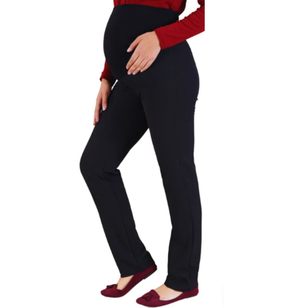 PANTALÓN DE EMBARAZO DE VESTIR NEGRO