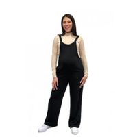 Overol de tela Maternidad y Postparto Negro M