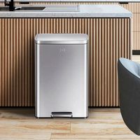 Papelera con pedal de Acero Inox 50L 42.5x64.6Cm - 10031074