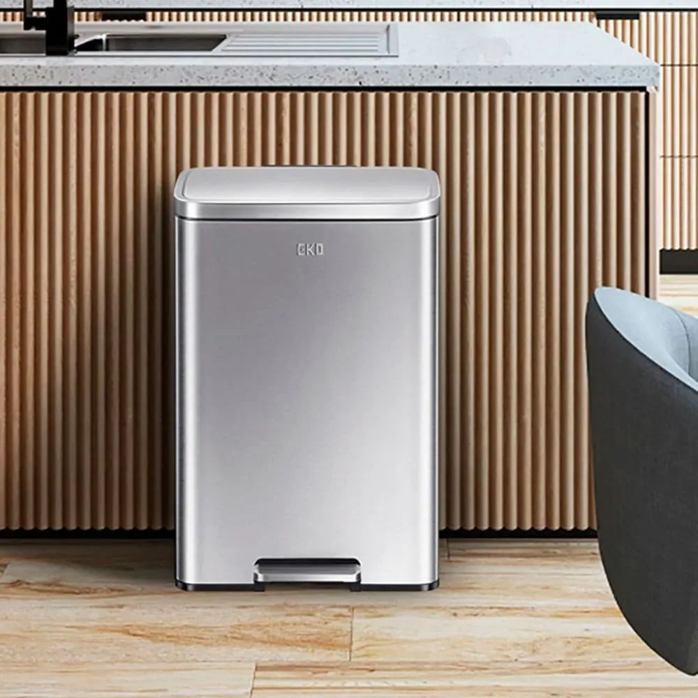 Papelera con pedal de Acero Inox 50L 42.5x64.6Cm - 10031074