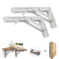 Repisa, Soporte, Ángulo Plegable Push 30cm Pack X4