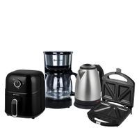 Cuatricombo Freidora+Cafetera CM1218S+Hervidor+Sandwichera Imaco