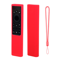 Control Remoto Para Samsung Con Voz Smart 4k Ws-2022+ Funda Color Rojo