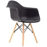 SILLA EAMES CON BRAZOS NEGRO