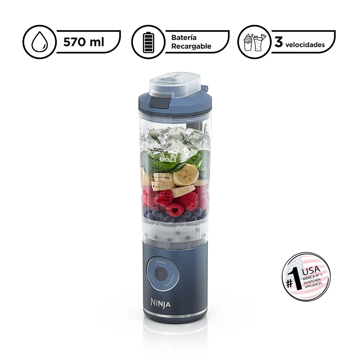 Licuadora Individual Inalámbrica Ninja Blast Max(oferta)