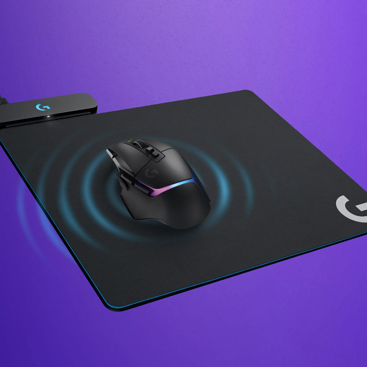 Mouse pad gamer Logitech Powerplay 2 Wireless Charger Lightspeed