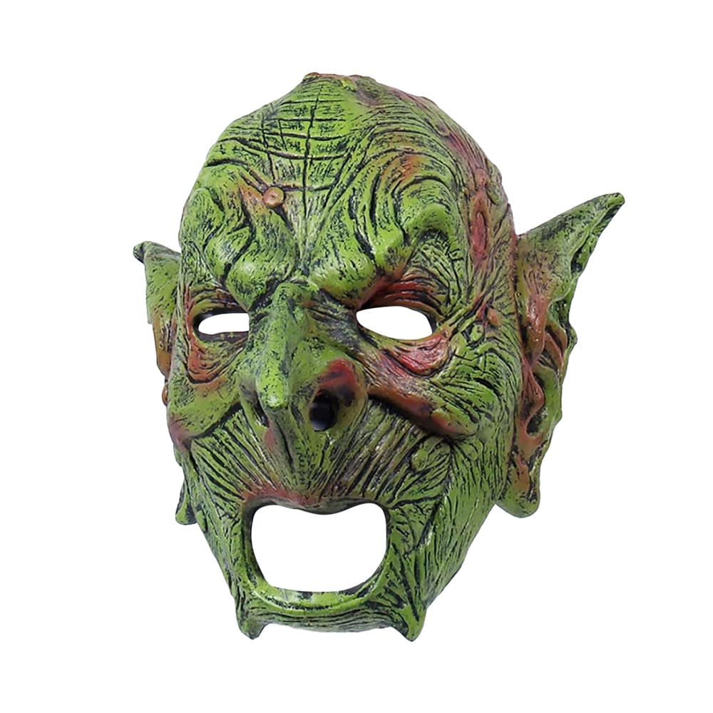 Máscara de Goblin Duende Verde Espeluznante Látex Halloween