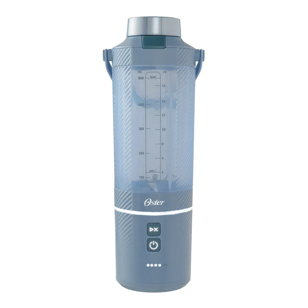 Oster Licuadora Portátil, GoMAX, 590 ml de Capacidad, para Smoothies, Azul, BLSTGFP-MH20-000