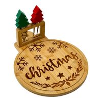 Tabla de Quesos y Piqueos Navidad 3Pcs
