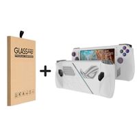 CASE FUNDA SILICONA ASUS ROG ALLY 2023 COLOR BLANCO + MICA VIDRIO TEMPLADO