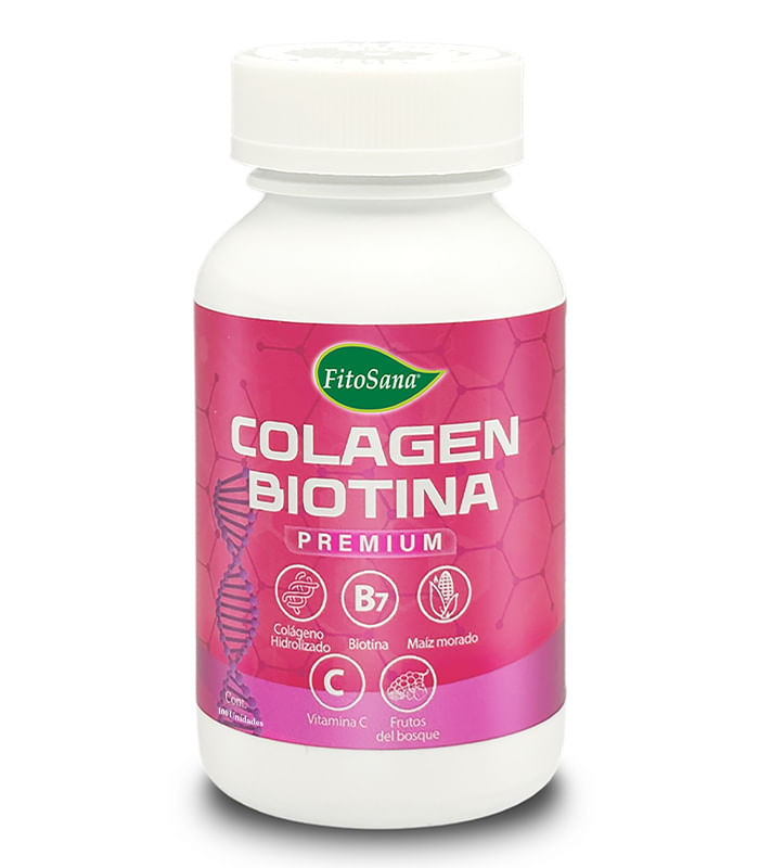 COLAGEN BIOTINA PREMIUM FITOSANA - FRASCO 100U