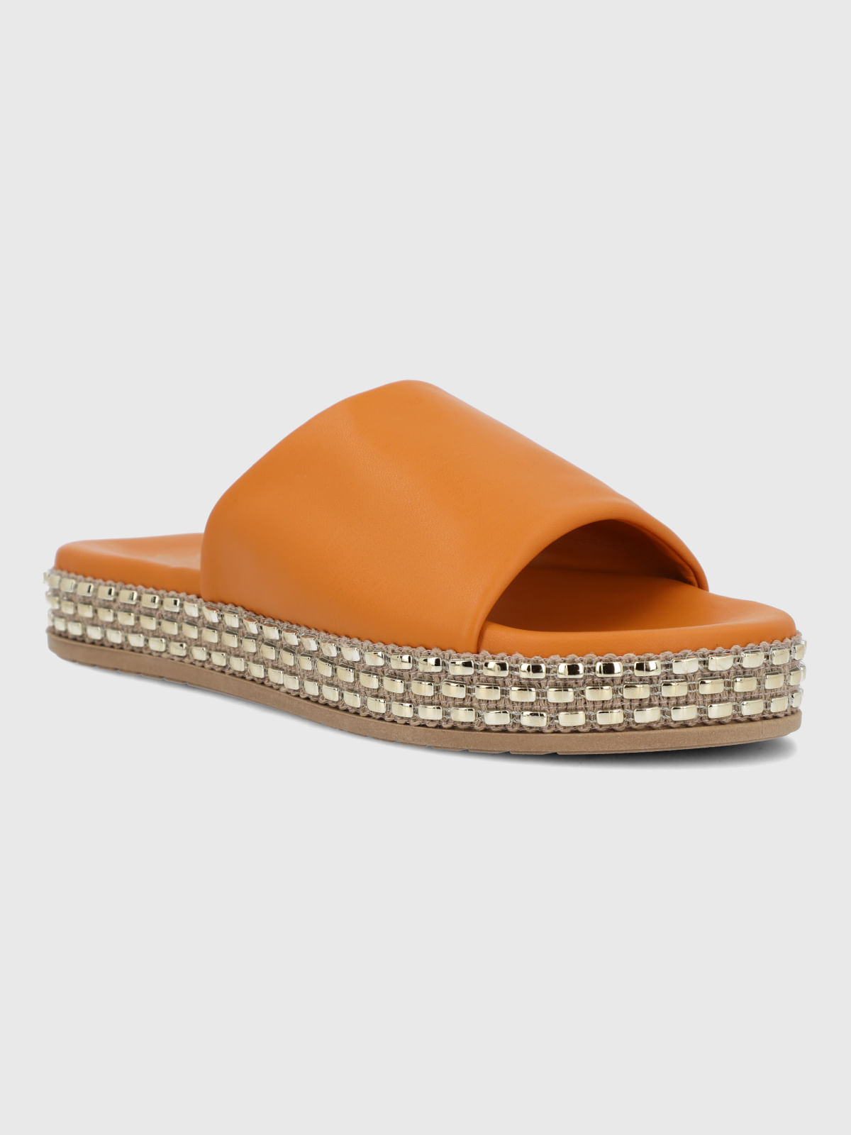 Sandalia Para Mujer Sintetico Ducato Naranja Hush Puppies