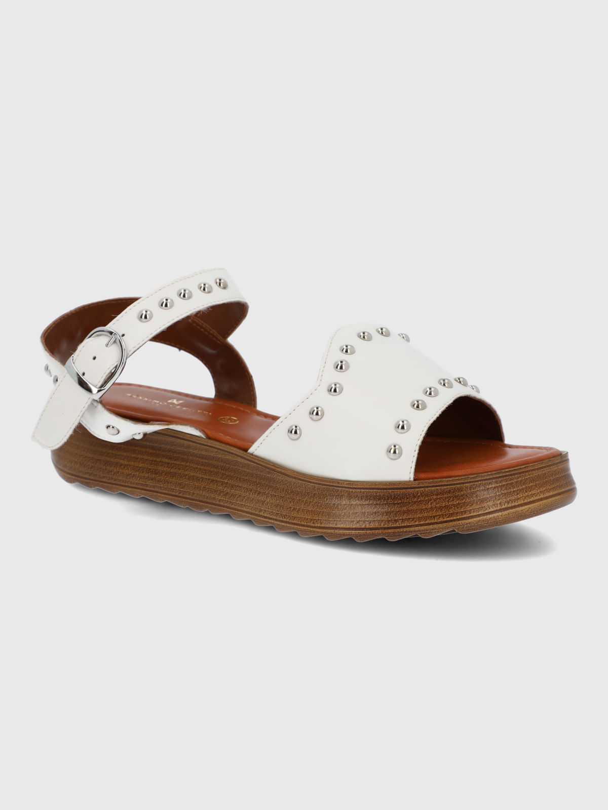Sandalia Para Mujer Sintetico Cartiera Blanco Hush Puppies