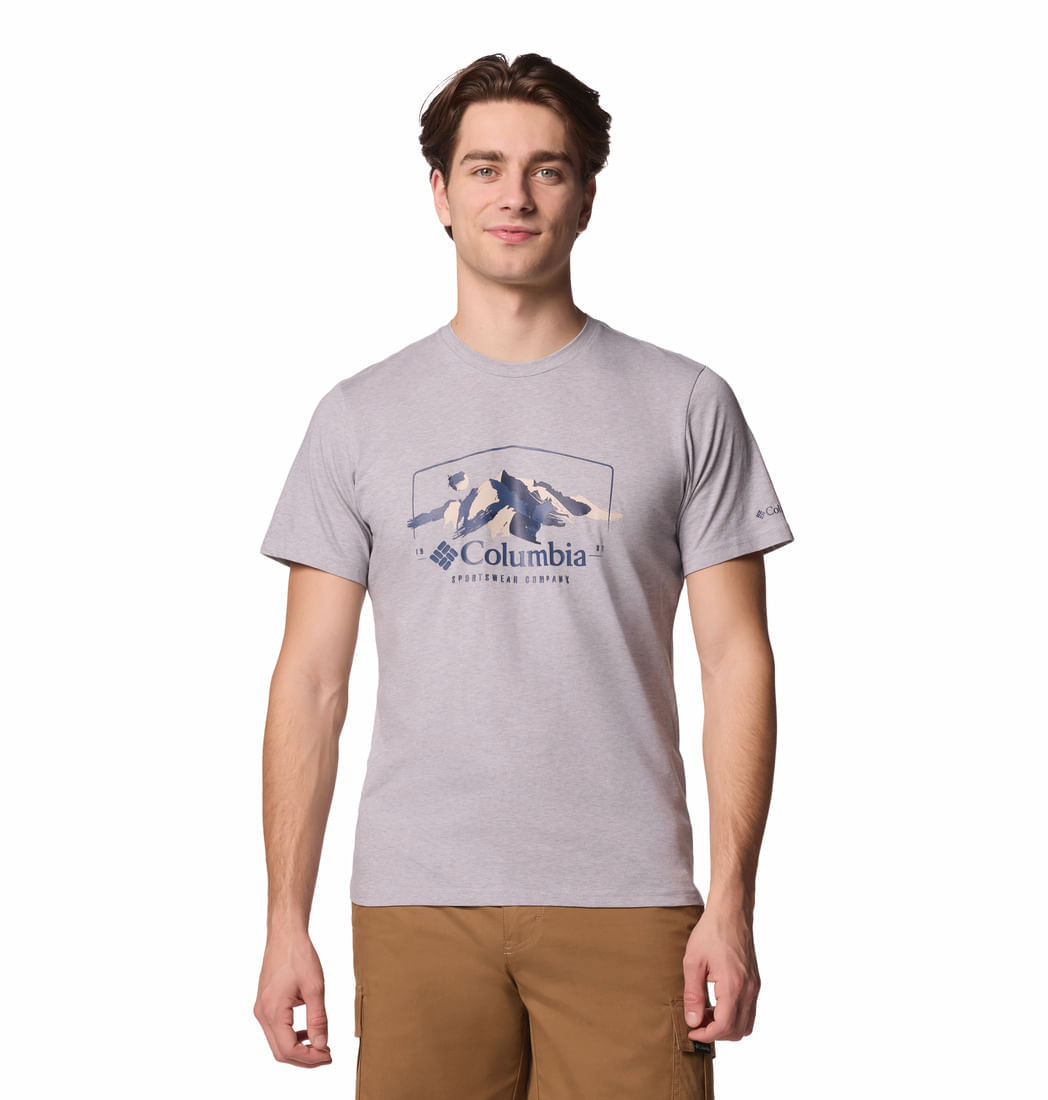 Polo Para Hombre Manga Corta Path Lake™ Gris Vestuario