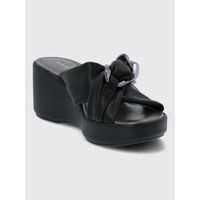 Sandalia Para Mujer Sintetico Juvara Negro Hush Puppies
