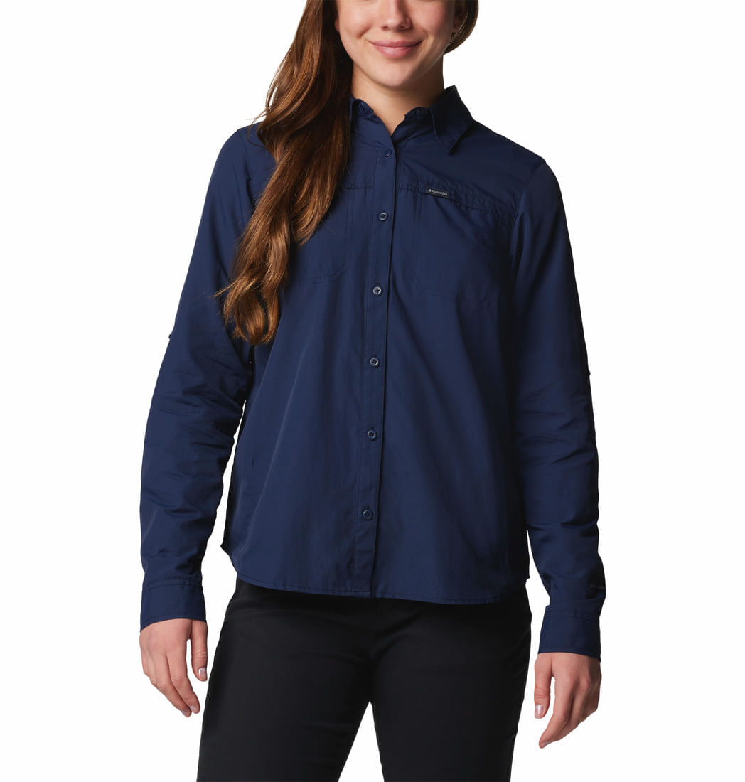 Blusa Para Mujer Manga Larga Silver Ridge™ 3.0 Azul Vestuario