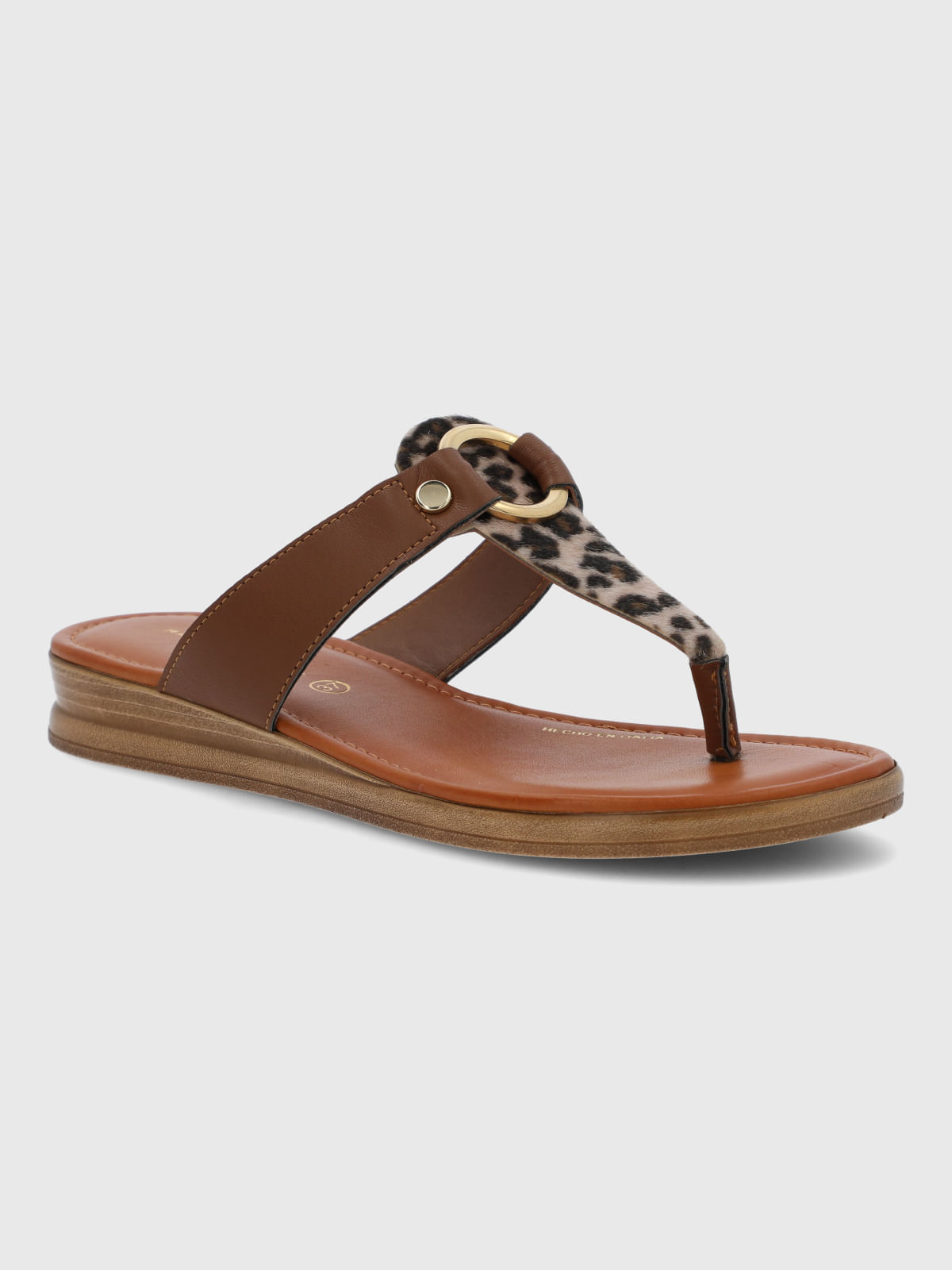 Sandalia Para Mujer Sintetico Furdo Café Hush Puppies