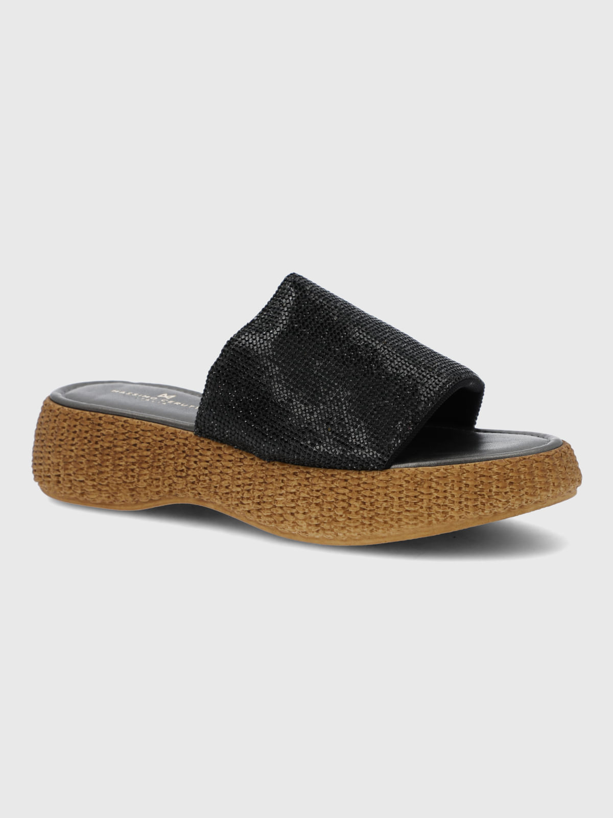 Sandalia Para Mujer Sintetico Saitta Dorado Hush Puppies