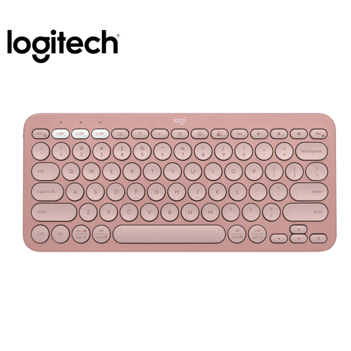 Teclado Logitech Pebble 2 K380s Rosado